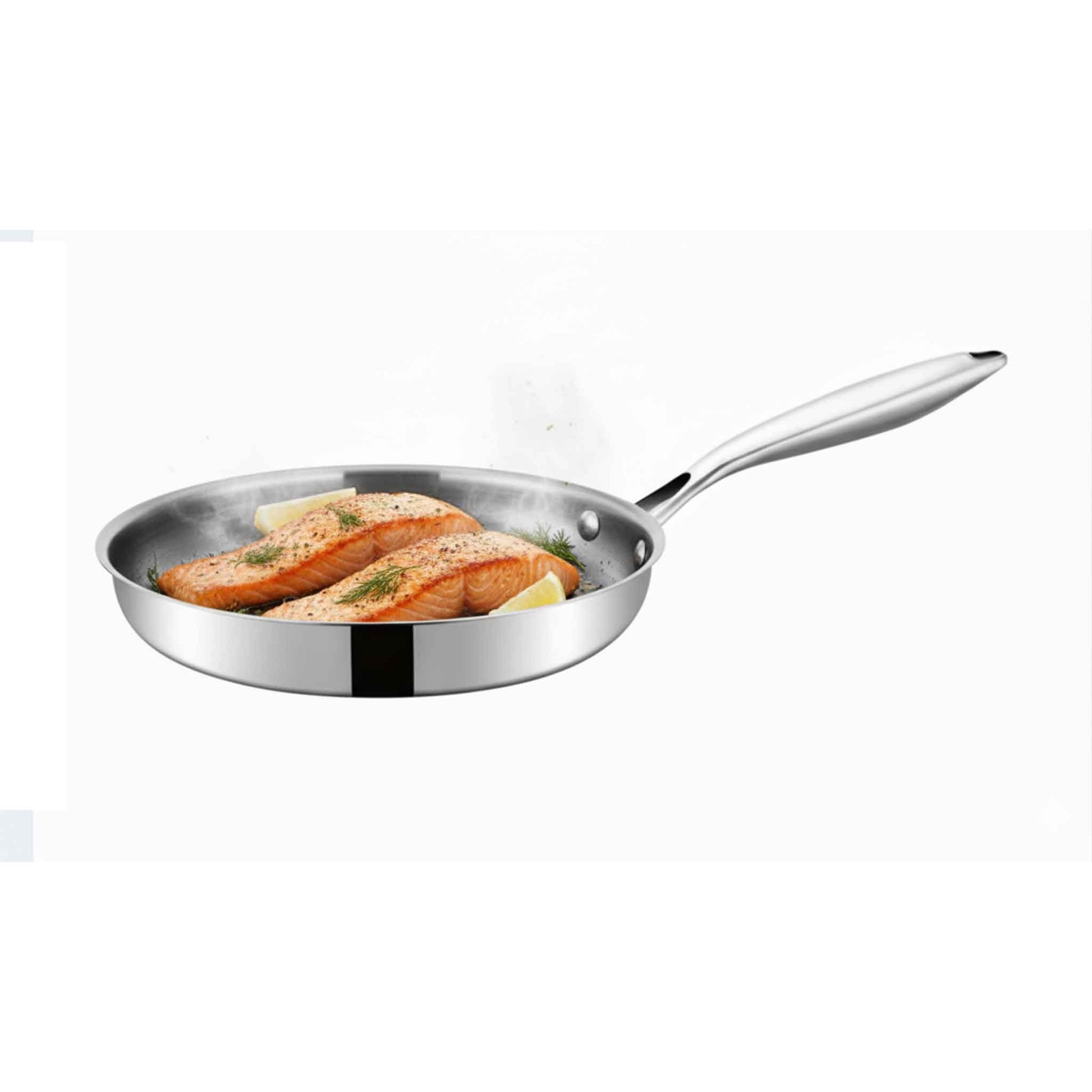 PFP24-Bratpfanne Ø24 cm – Edelstahl 18/10 mit Wabenstruktur, Induktion geeignet