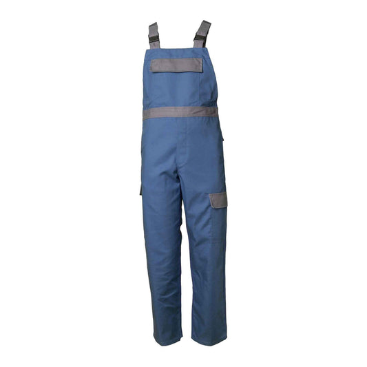 Planam Latzhose Major Protect kornblau/grau