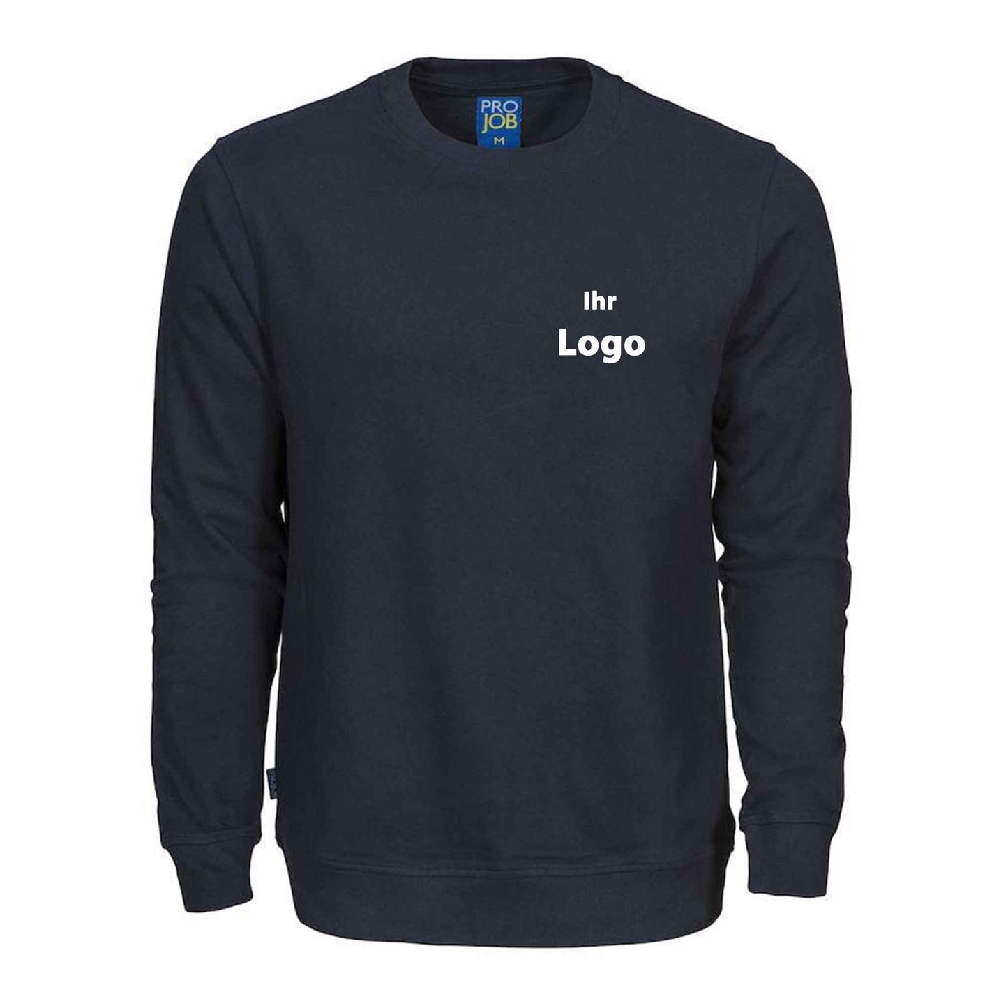 Projob Herren Langarm Pullover Sweatshirt mit Rundhals