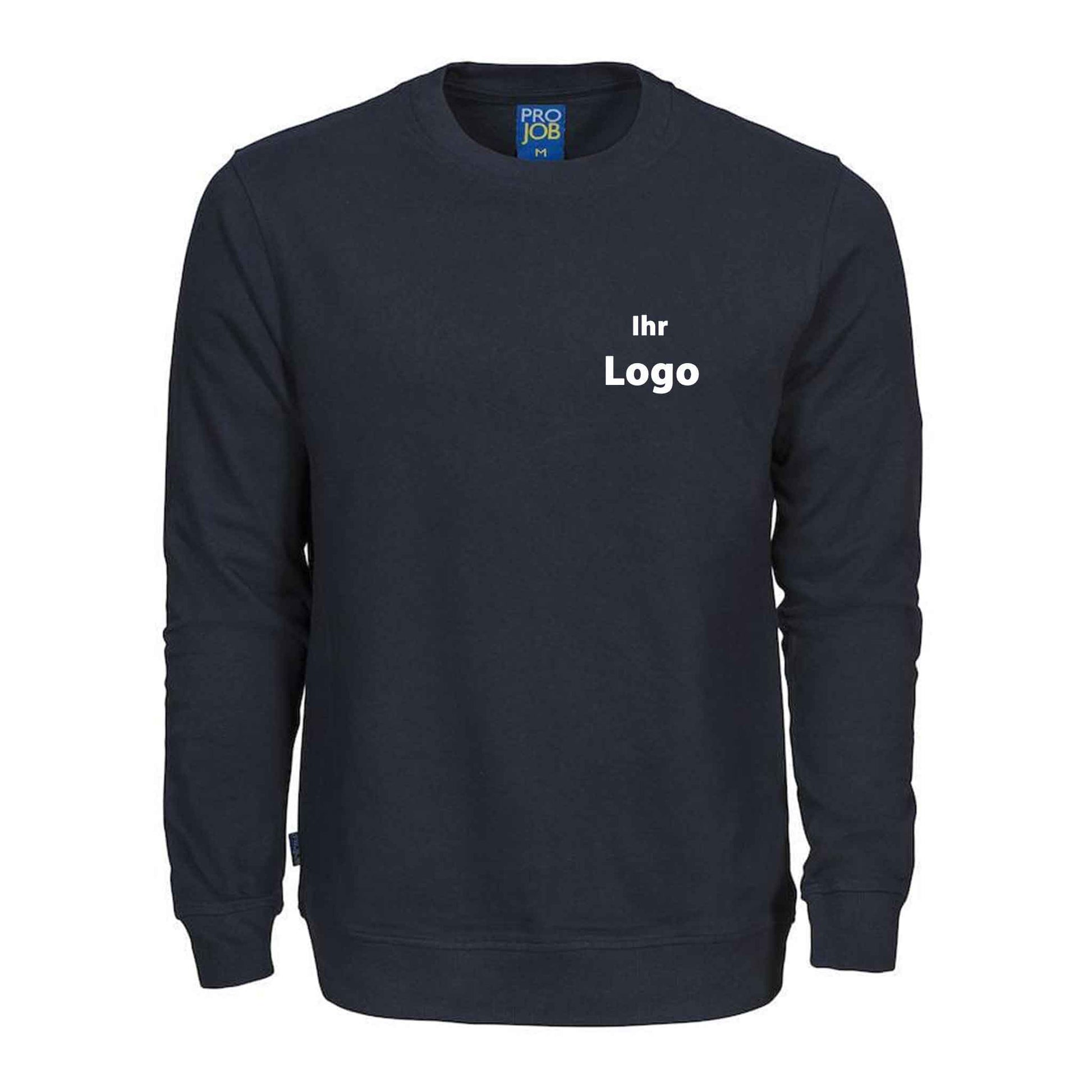 Projob Herren Langarm Pullover Sweatshirt mit Rundhals