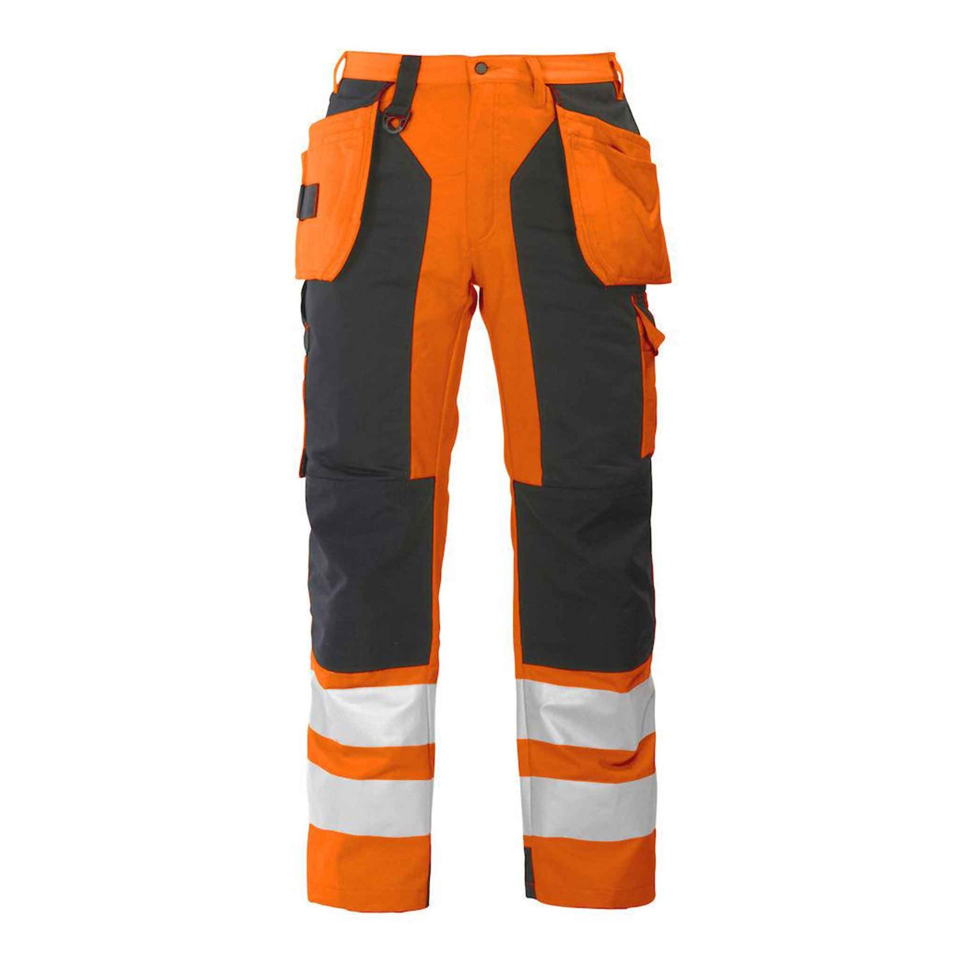 Projob Herren Warnschutz-Hose mit extra verstärktem Kniebereich