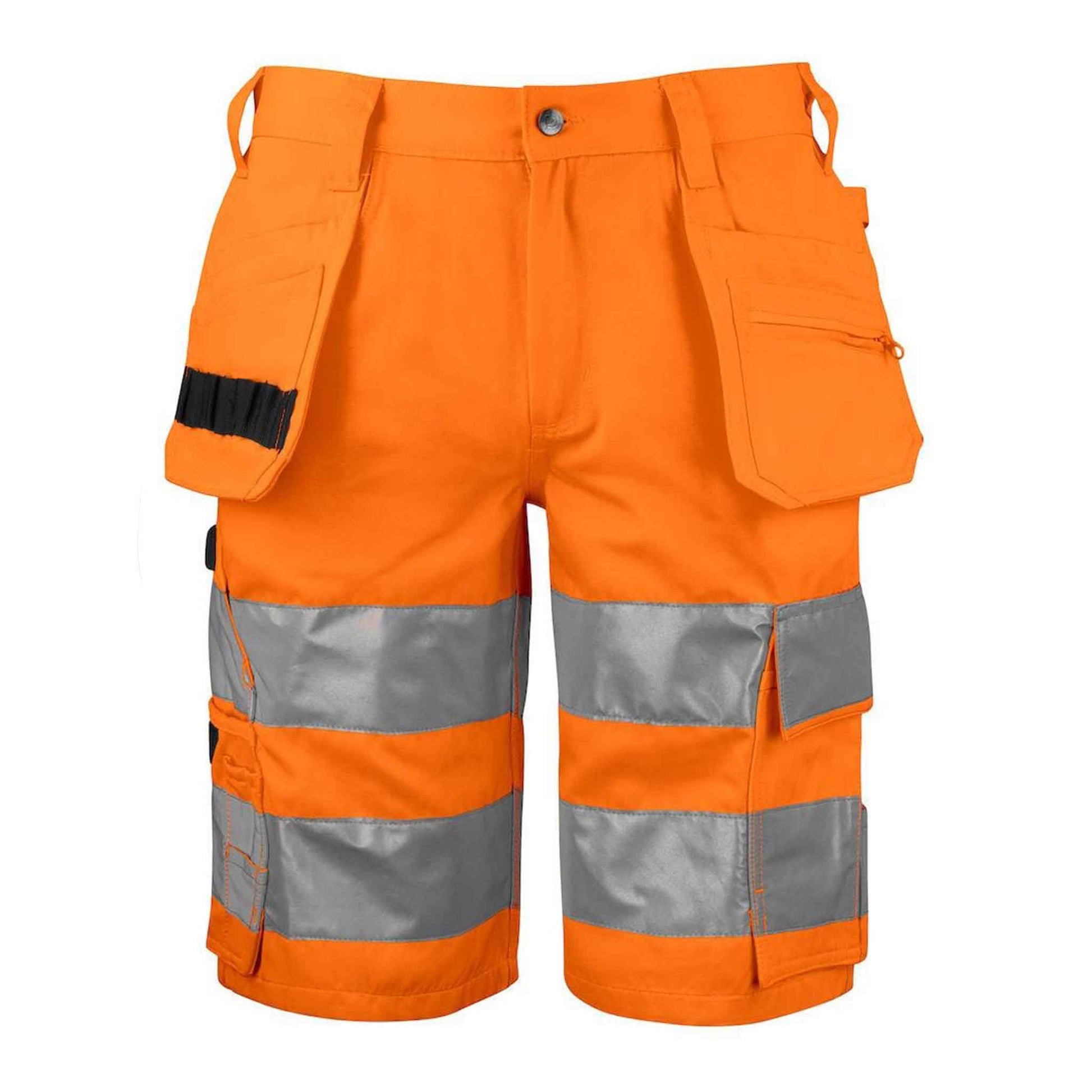 Projob Herren Warnschutz Shorts mit Hängetaschen En Iso 20471 Klasse 2 Moderner Schnitt