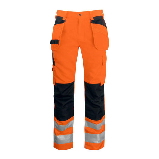 Projob Herren Warnschutzhose aus Polyester-Baumwoll-Mischgewebe