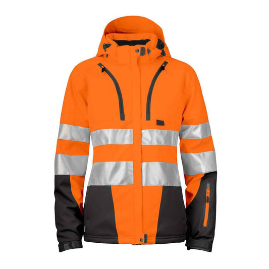Projob Damen Warnschutzjacke Warnschutz Sofshell  XS-2XL