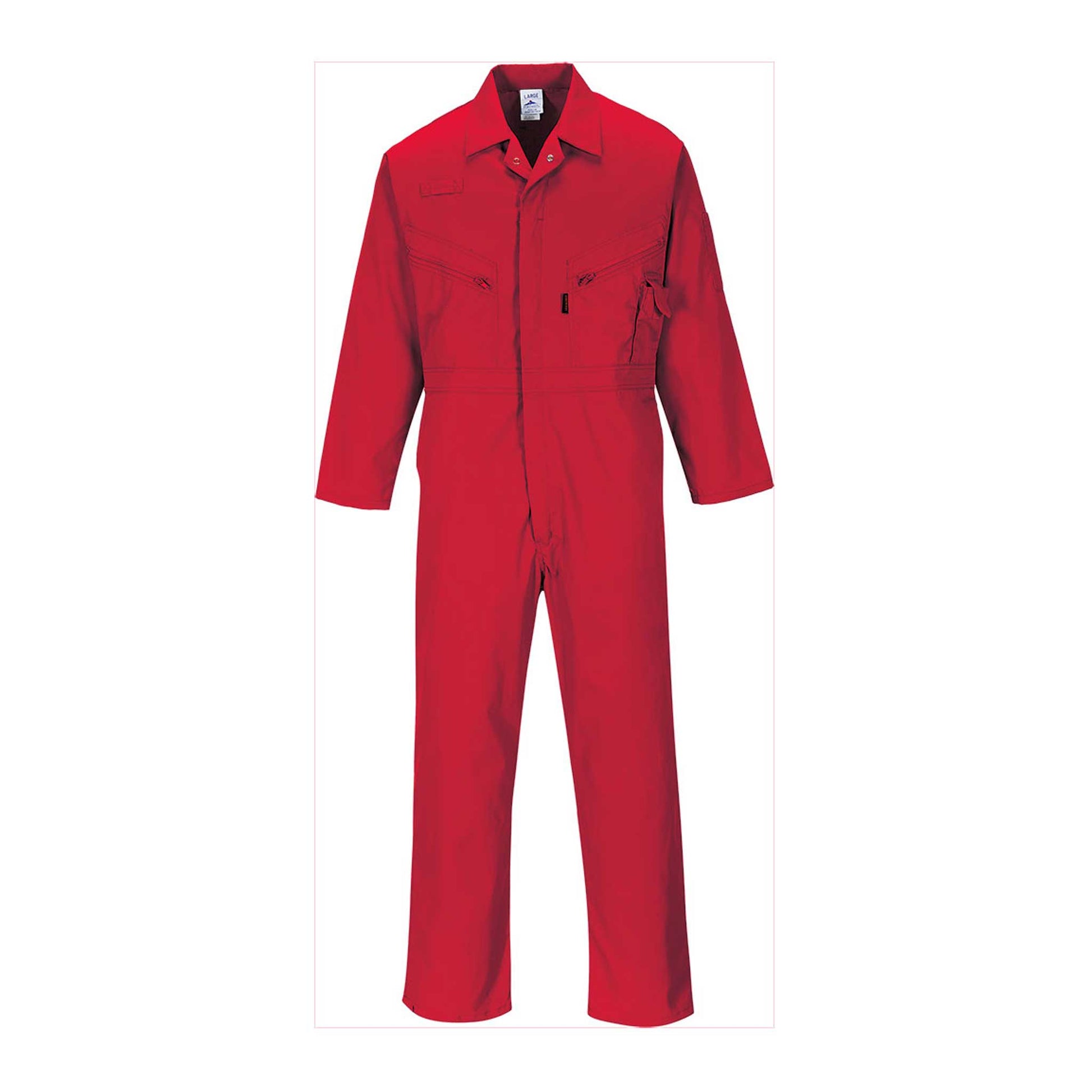 C813 Liverpool Overall – Robuster Schutz mit Stil rot

