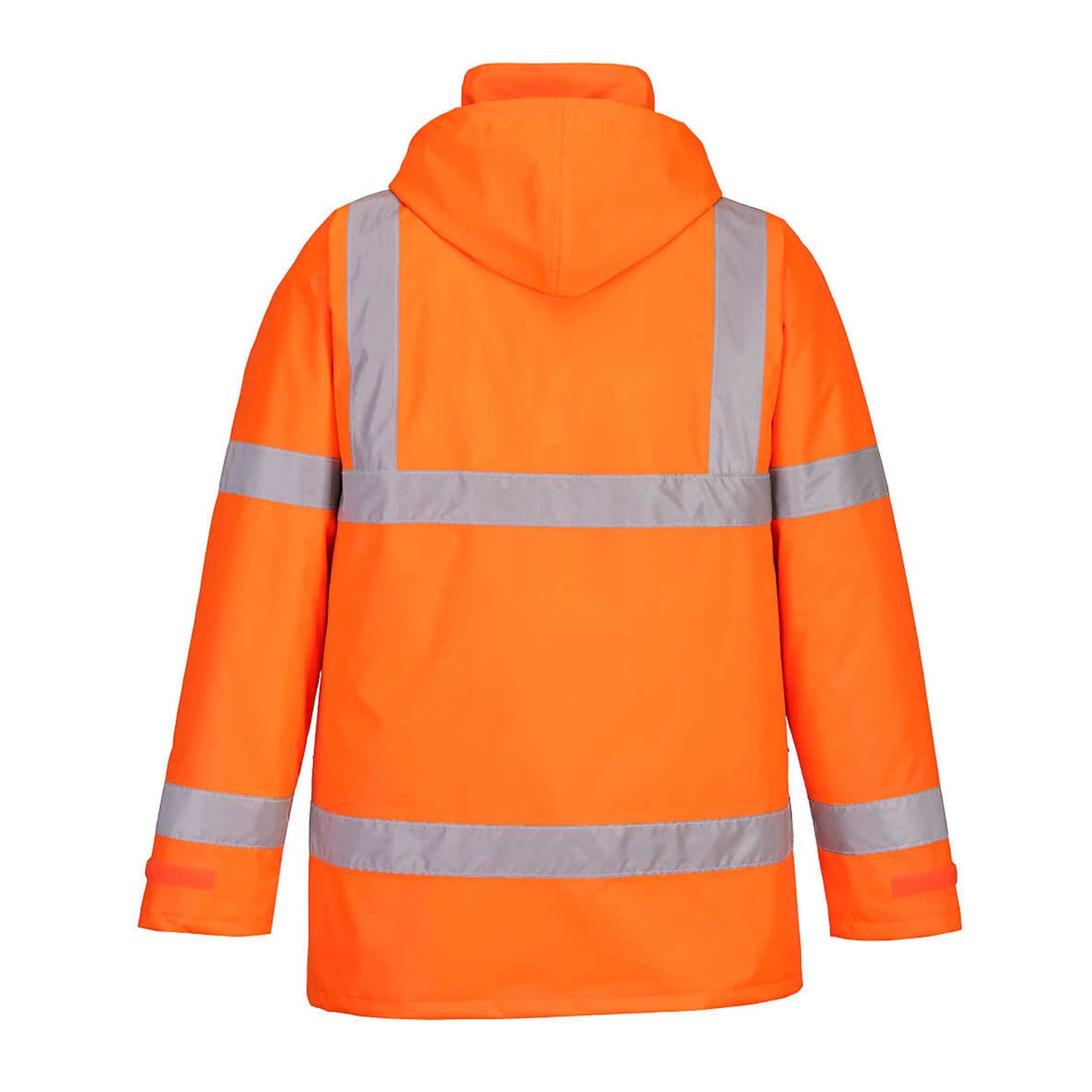S460--Orange-Warnschutz-Winter-Verkehrsjacke---WARNSCHUTZ-VERKEHRS-JACKE