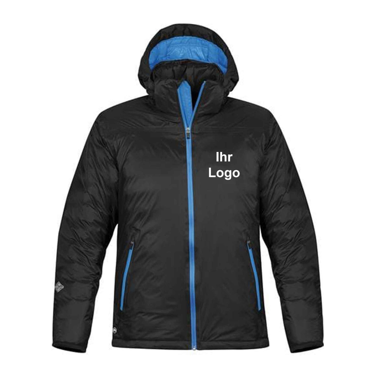Schwarze Ice-Thermaljacke für Herren