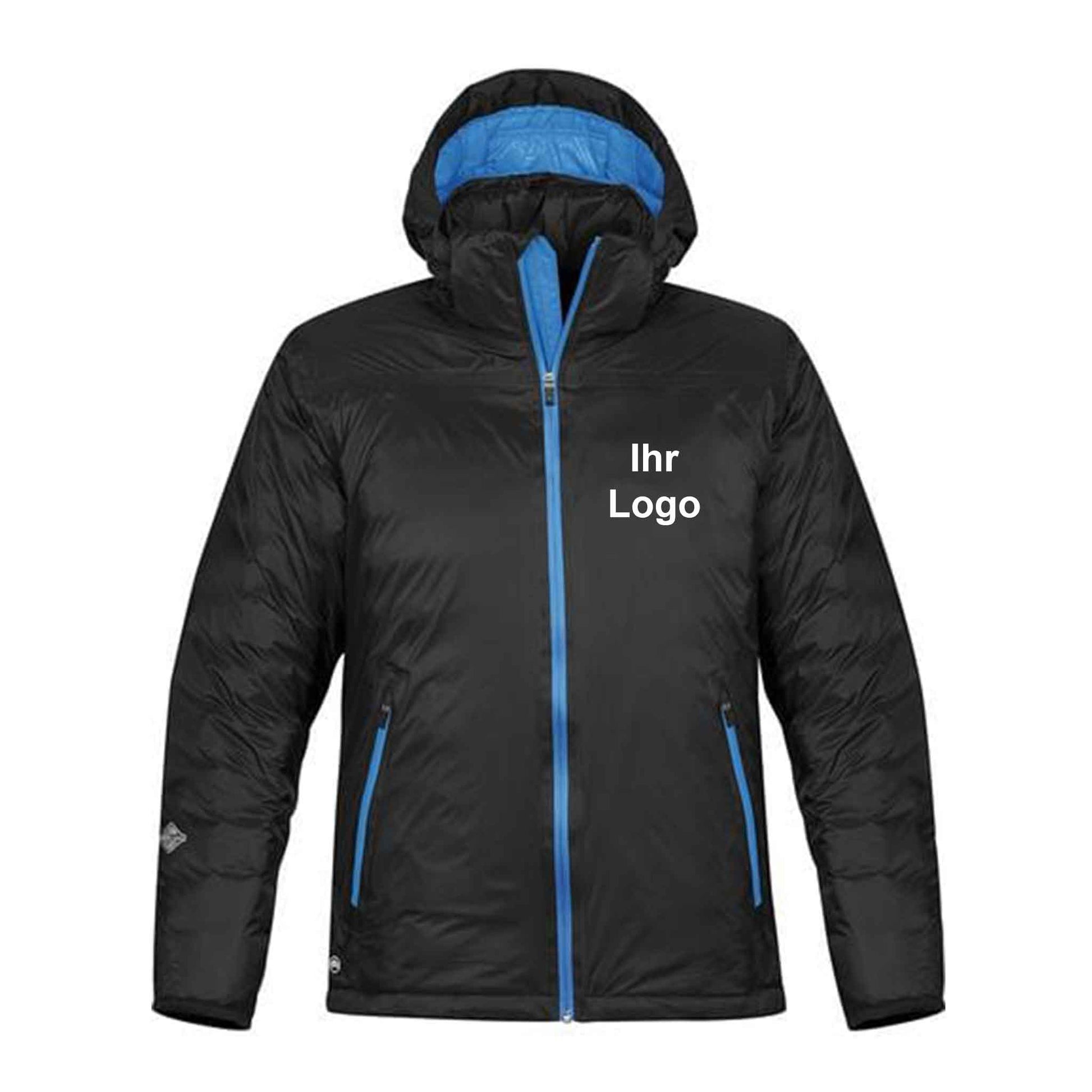 Schwarze Ice-Thermaljacke für Herren