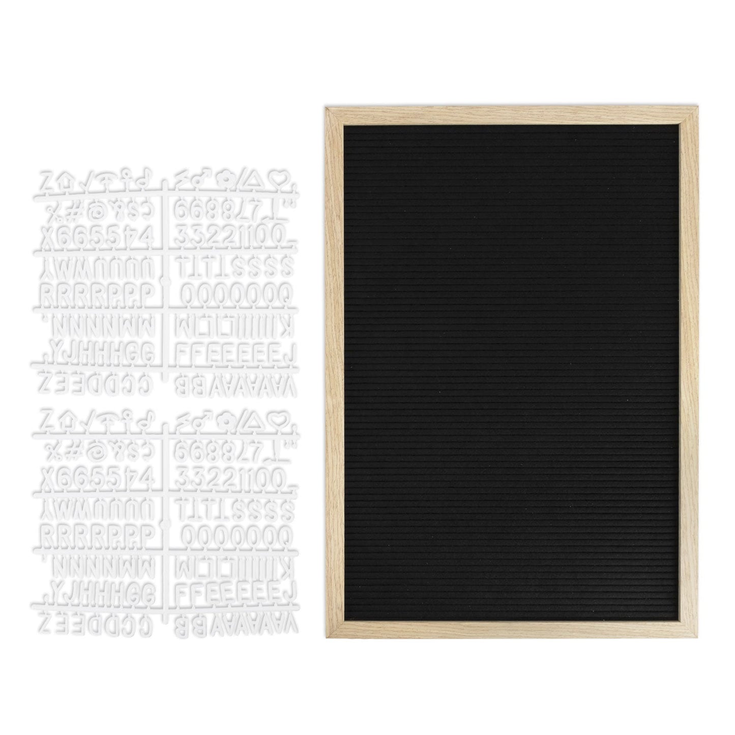Securit® Buchstabentafel mit Holzrahmen, Letterboard Wandkreidetafel, 40x60cm