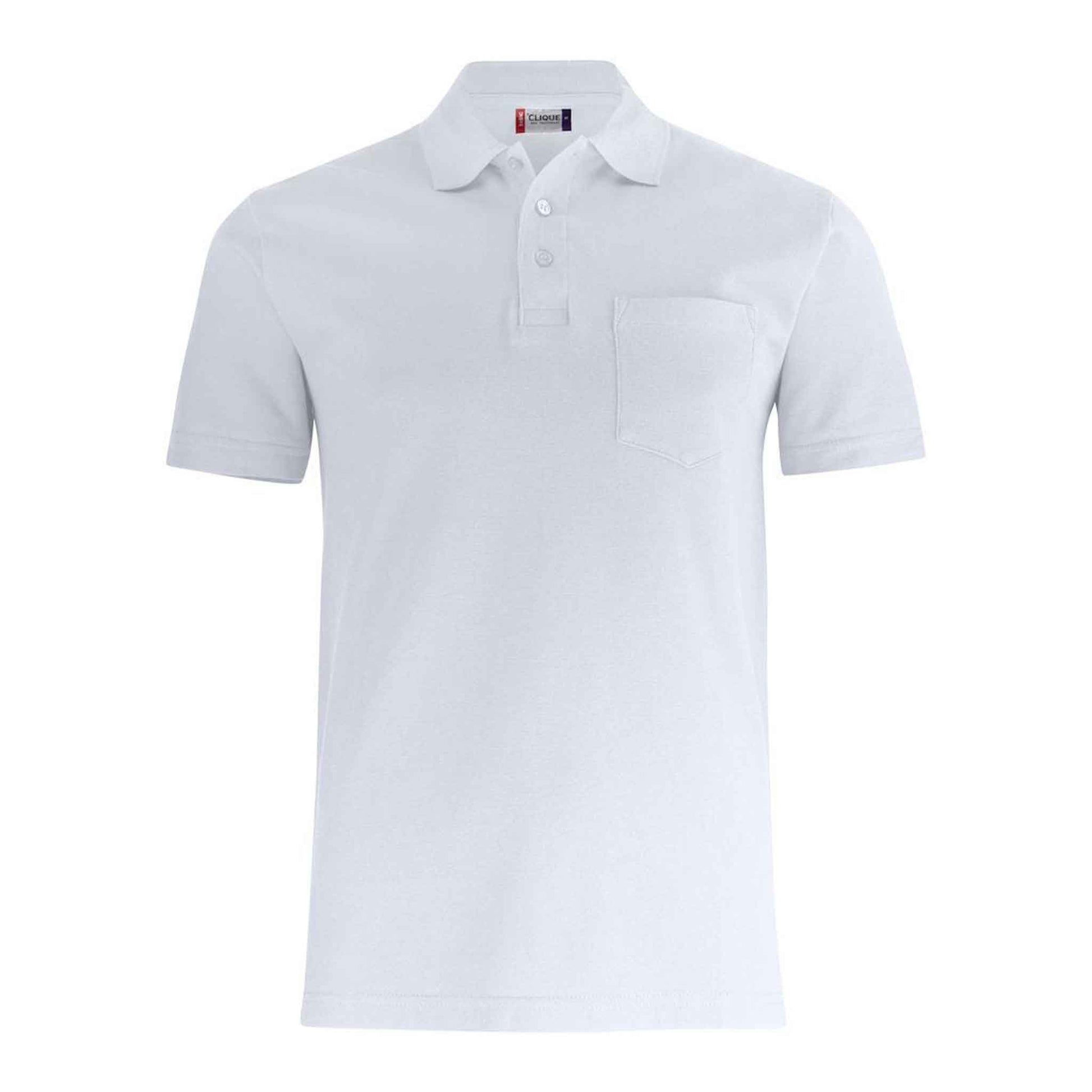 Unisex Poloshirt mit Brusttasche-Basic Polo Pocket
