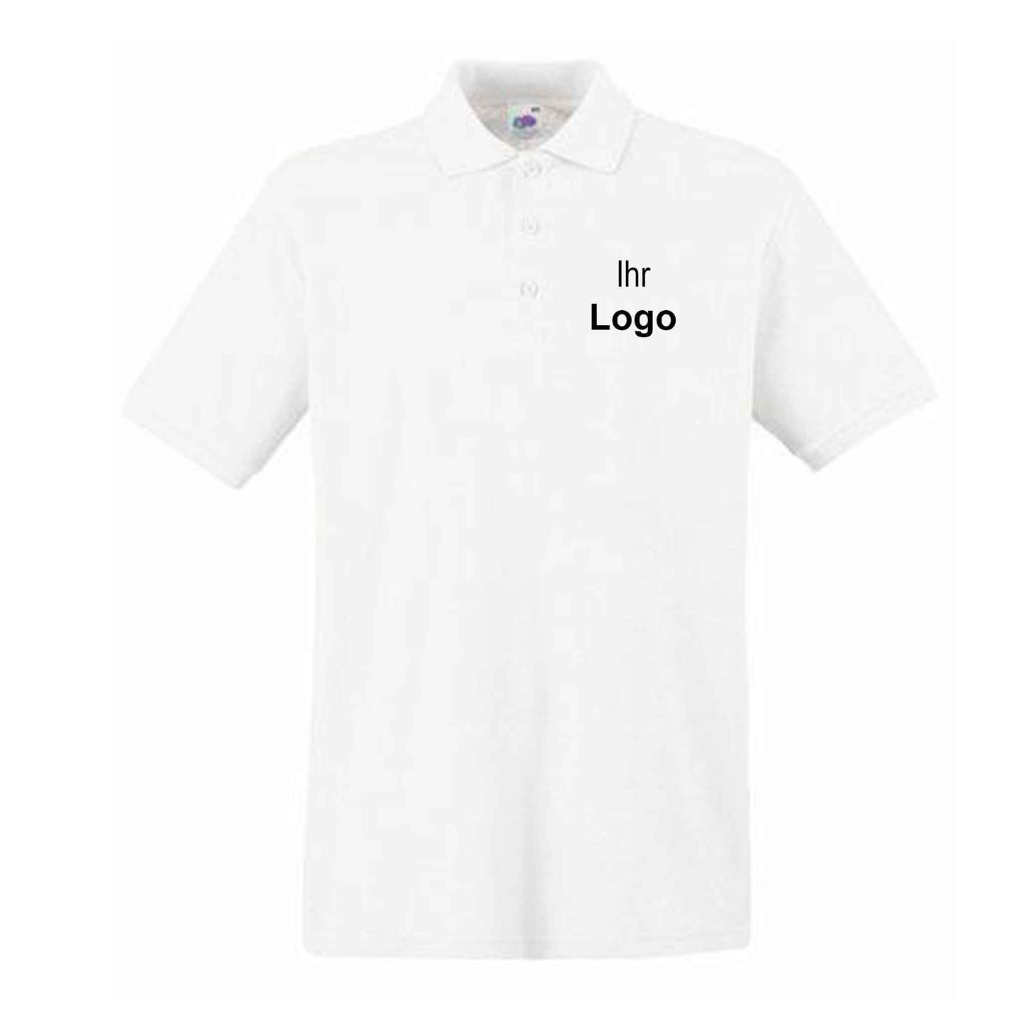 Herren Poloshirt Premium weiss L