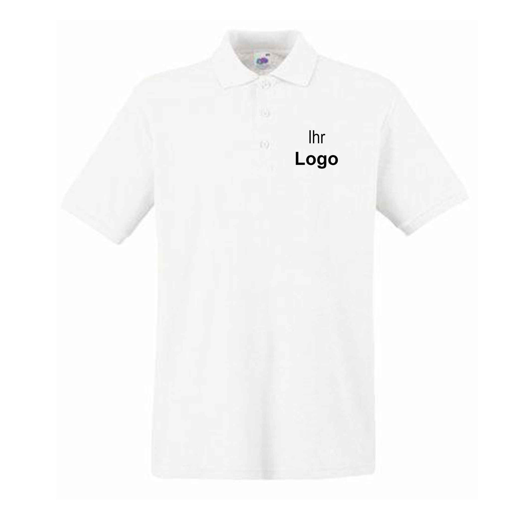 Herren Poloshirt Premium weiss L