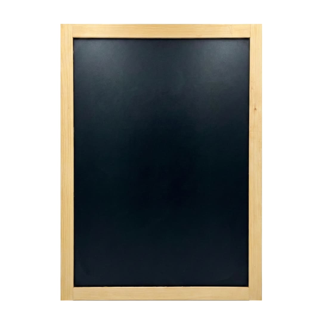 Wandkreidetafel Magnetisch 79x109cm, Holzrahmen Natur - B-Ware / Abverkauf