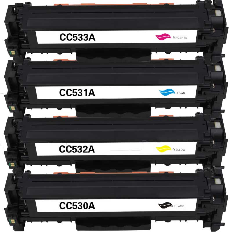 RebuiltH30A, Made in Germany Toner passend zu HP CC530A/ CC531A/  CC532A/ CC533A