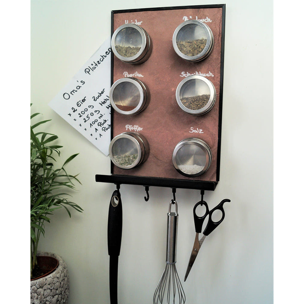 Schiefertafel Magnetisch mit Ablage "Pink Earthcore", 20x30cm
