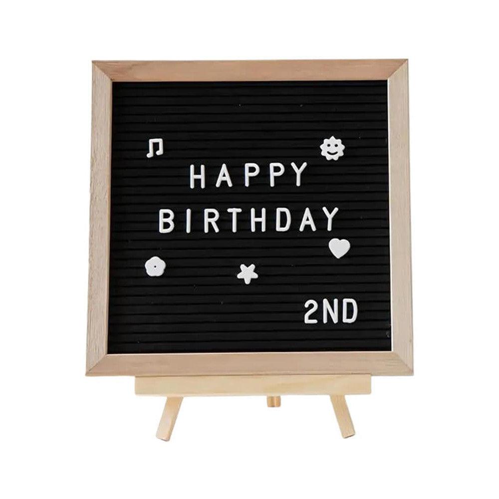 Buchstabentafel, Letterboard Holz Staffelei, 25x30cm