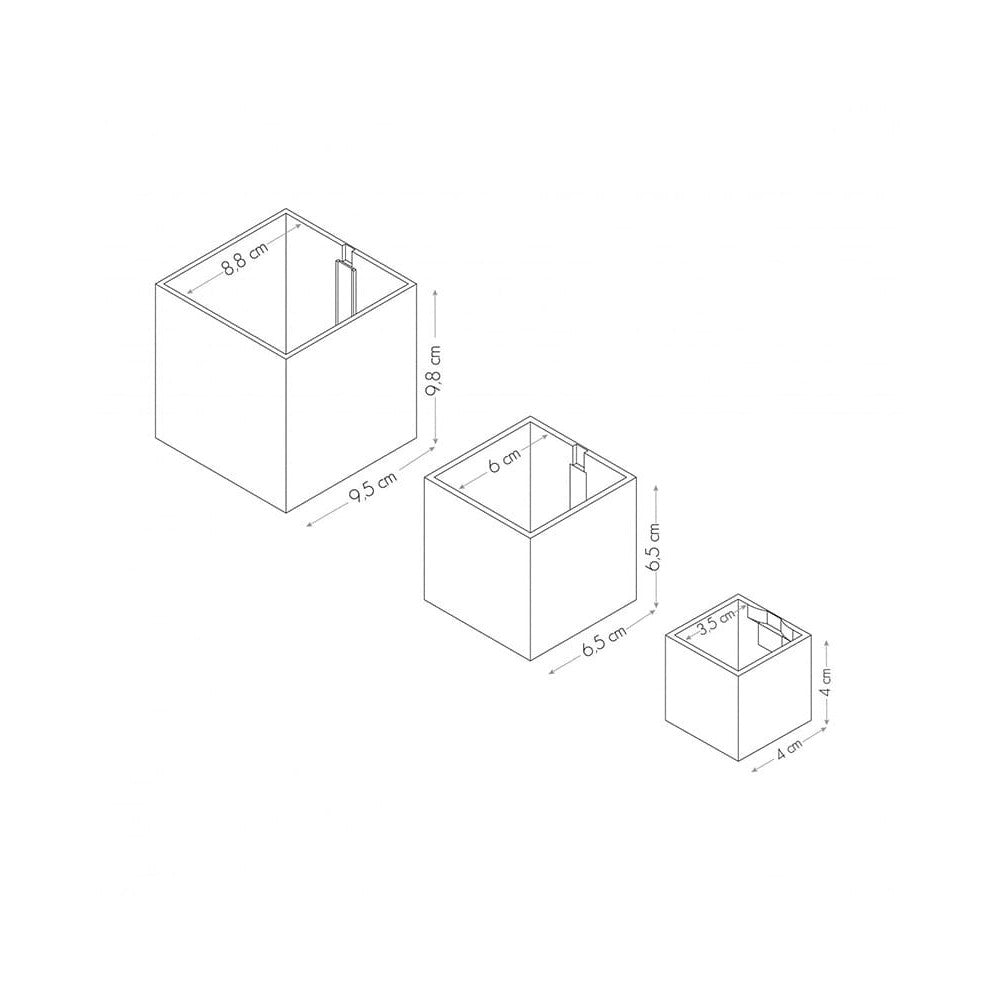 KalaMitica® Magnetische Würfelbehälter Neodym, Ø 3,5-6-9, Schwarz, 3 Stk.