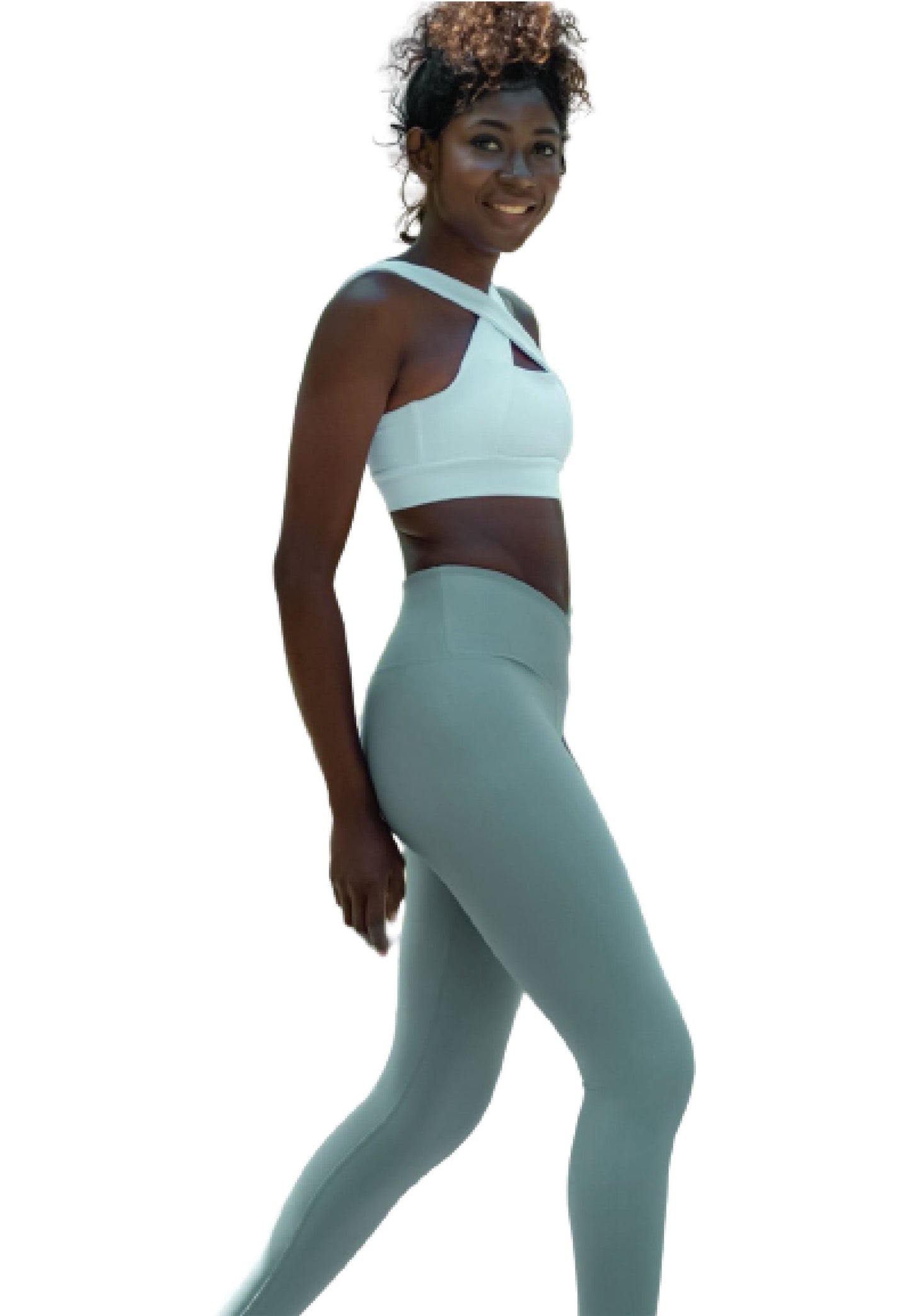 1098 Ve Waist Leggings in Wassergrün