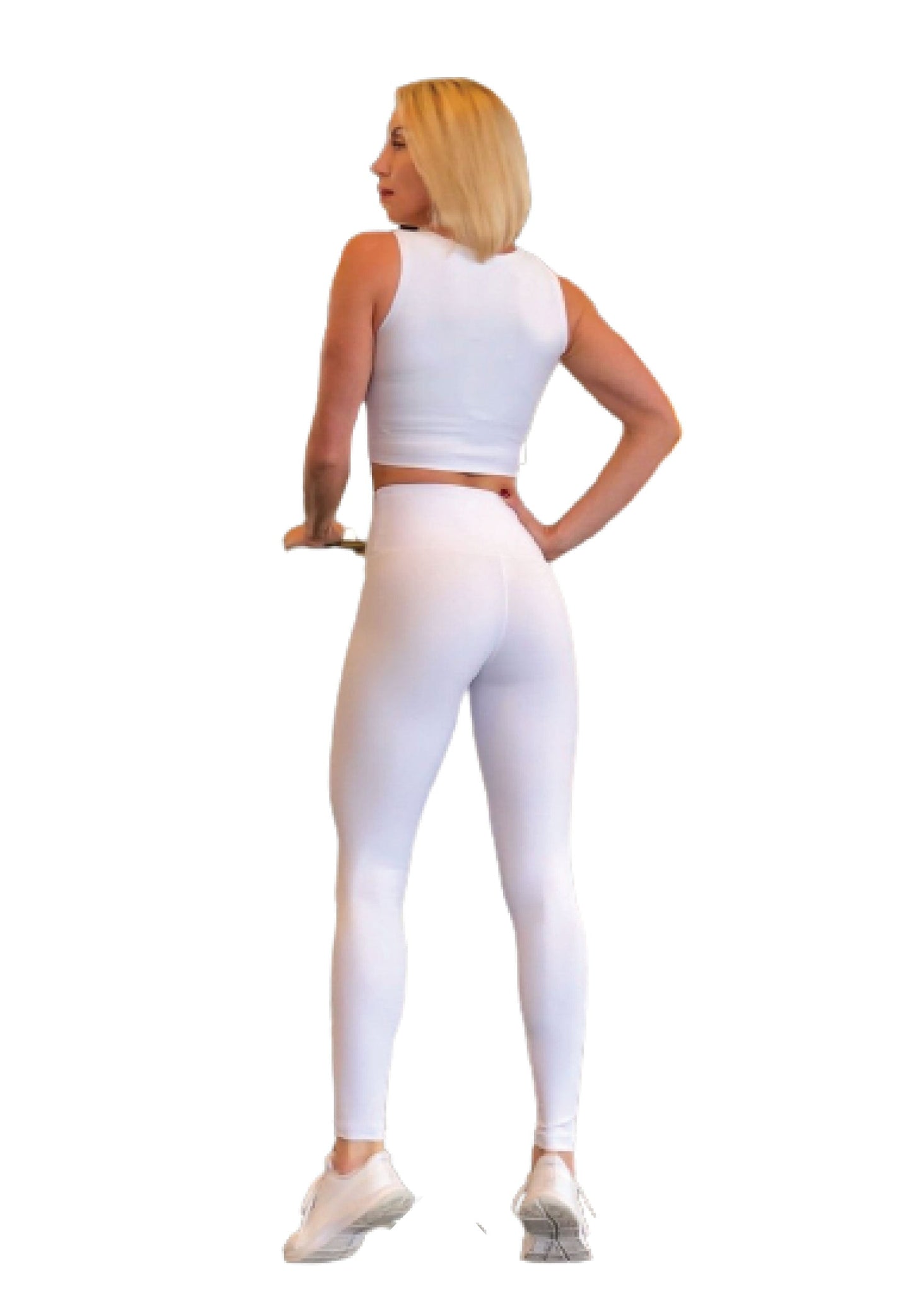 107 Sport Bra With Zipper in Weiss