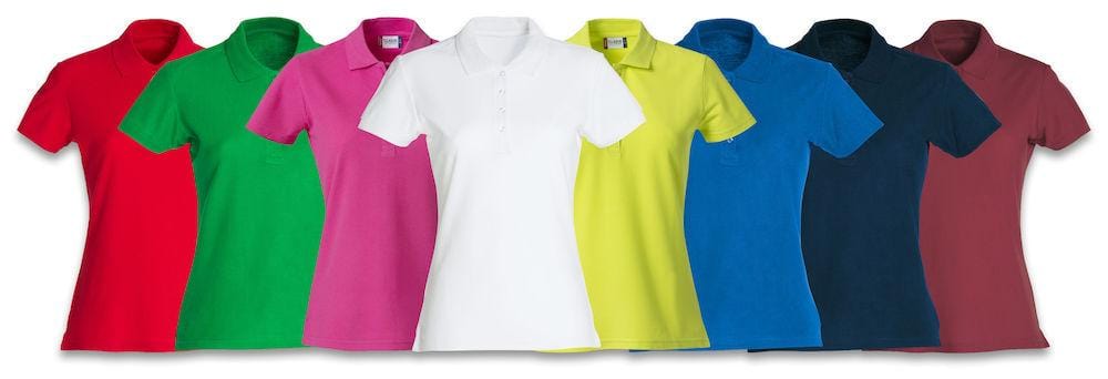 Clique Damen Poloshirt Weiss XS-XXL 100% Baumwolle - wirbe-welt.shop