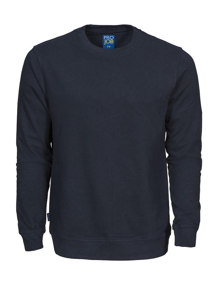 Projob Herren Langarm Pullover Sweatshirt mit Rundhals - wirbe-welt.shop