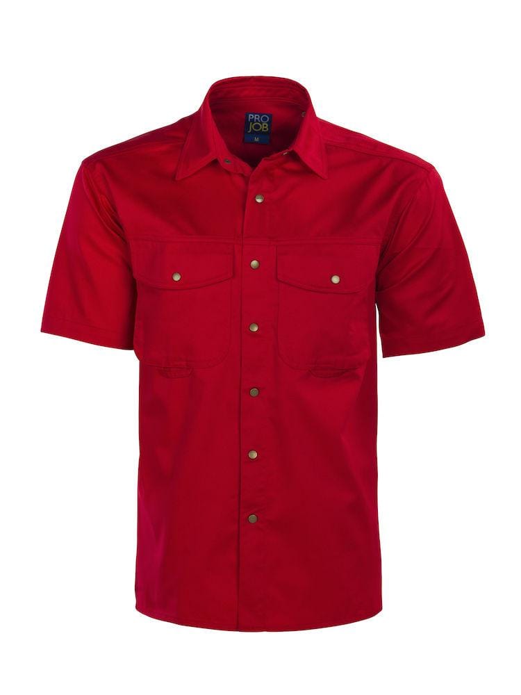 Projob Herren Kurzarm Hemd mit Druckknöpfen - wirbe-welt.shop