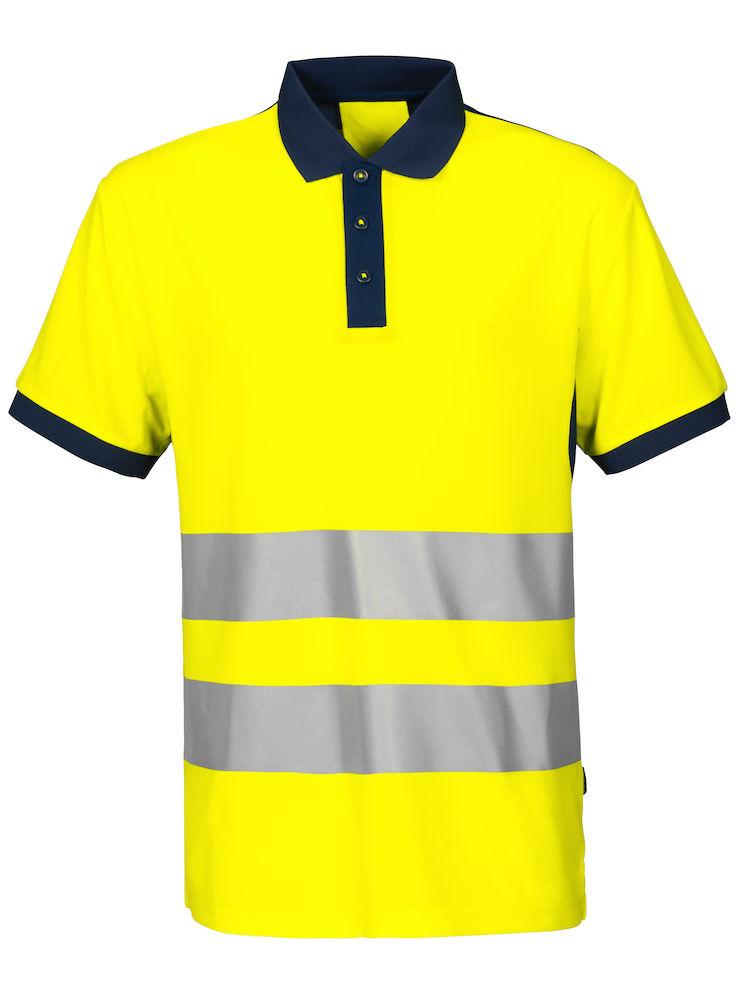 Projob Herren Warnschutz Polo Hemd mit Reflektor Streifen - wirbe-welt.shop