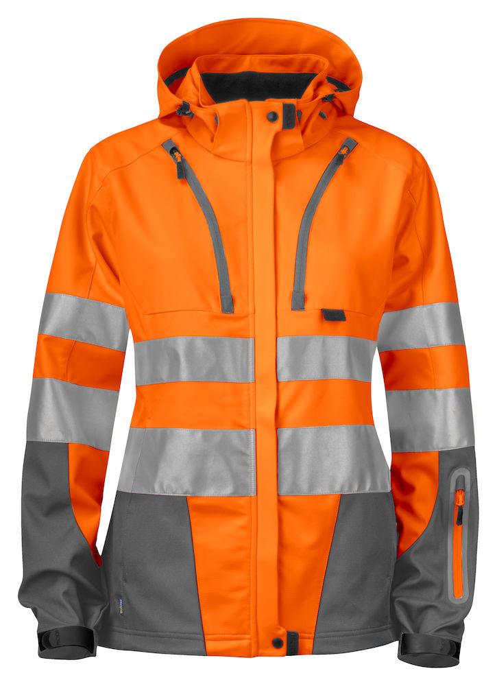 Projob Damen Warnschutzjacke Aus Funktionellem Softshell, EN ISO 20471 Klasse 3/2 - wirbe-welt.shop