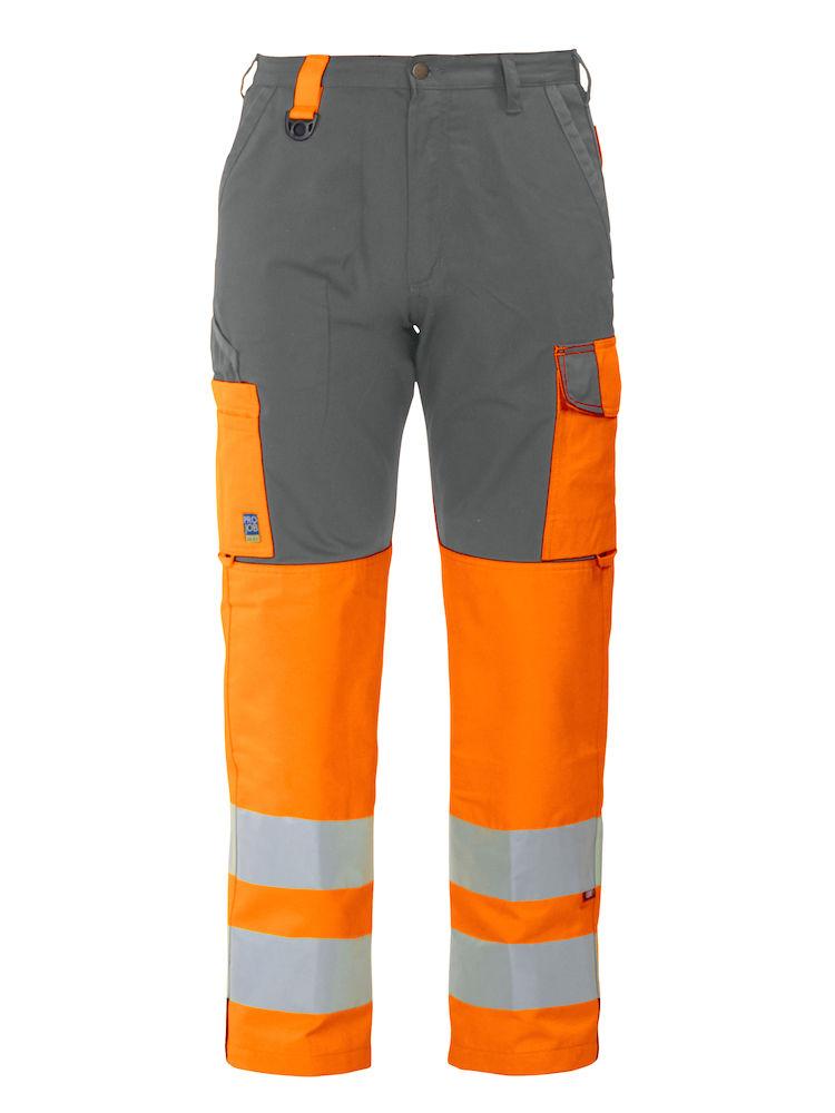 Projob Herren Arbeitshose mit Warnschutzelementen, gerader Schnitt, EN ISO 20471 KLASSE 2 - wirbe-welt.shop