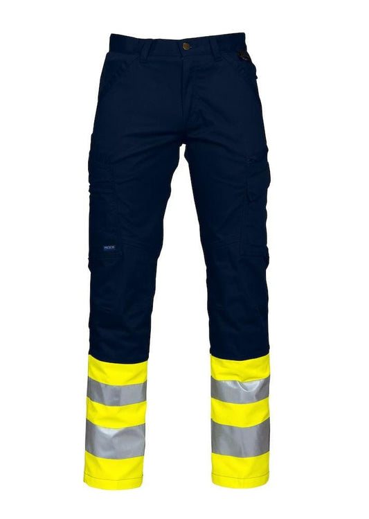 Projob Herren Warnschutz Arbeitshose modern geschnitten, ISO 20471 Klasse 1 - wirbe-welt.shop