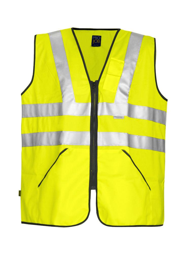 Projob Unisex Warnweste in Warnschutzfarbe, EN ISO 20471-Klasse 3 - wirbe-welt.shop