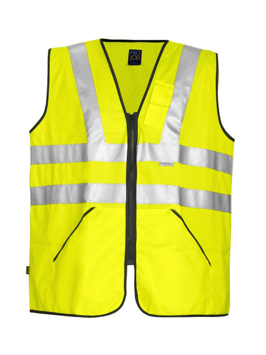 Projob Unisex Warnweste in Warnschutzfarbe, EN ISO 20471-Klasse 3 - wirbe-welt.shop