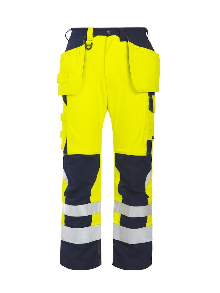 Projob Herren Warnschutz-Hose, Flammenhemmend, EN ISO 20471 Klasse 2 - wirbe-welt.shop