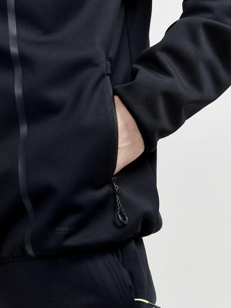 Sportliche Softshell Jacke mit Kapuze für Herren - Craft Explore Soft Shell JKT - wirbe-welt.shop