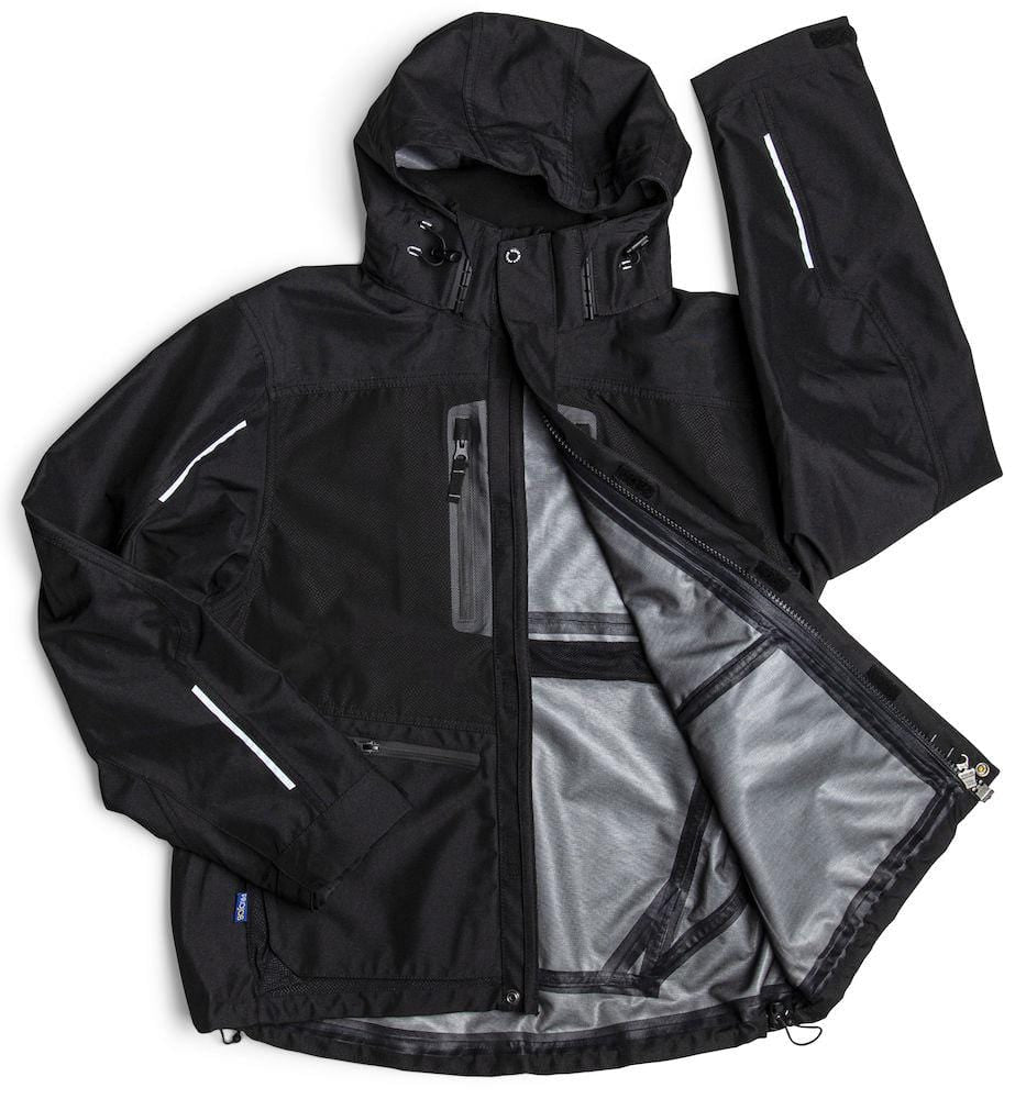 Herren wind- und wasserdichte und atmungsaktive Hardshell Jacke M Schwarz - wirbe-welt.shop