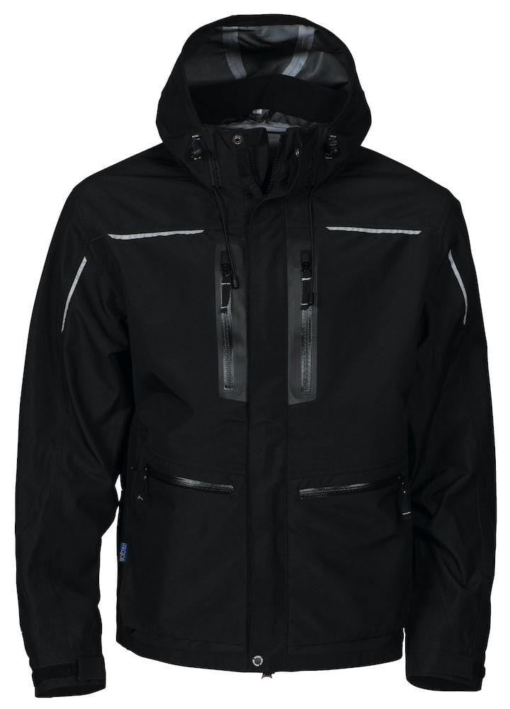 Herren wind- und wasserdichte und atmungsaktive Hardshell Jacke M Schwarz - wirbe-welt.shop