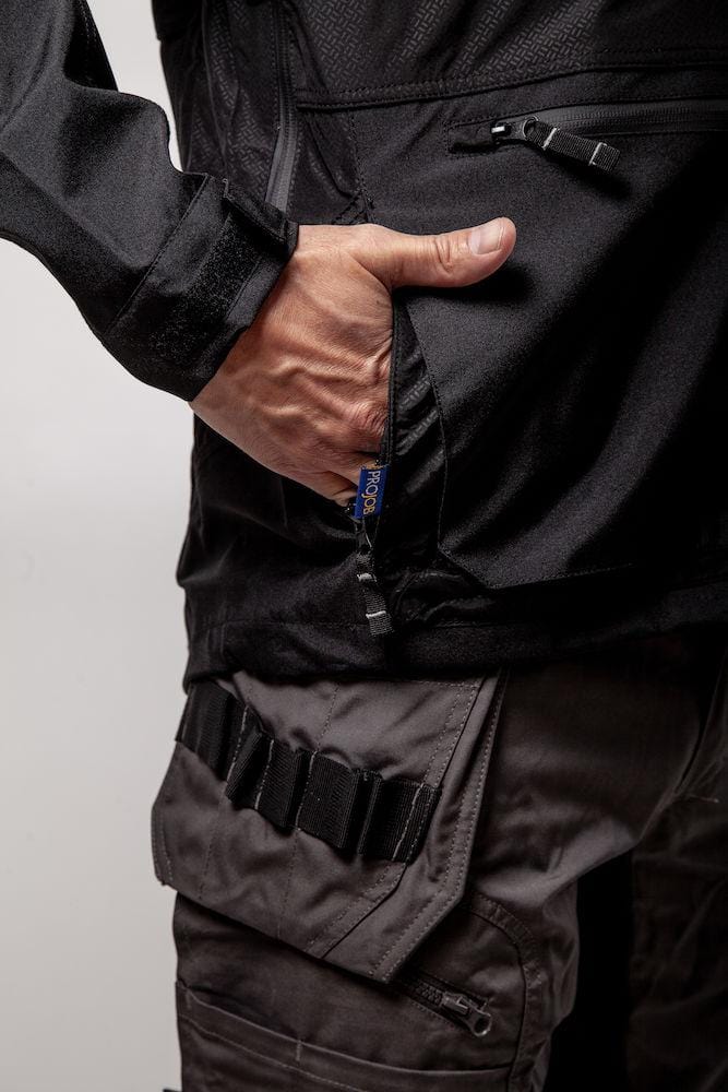 Herren wind- und wasserdichte und atmungsaktive Hardshell Jacke M Schwarz - wirbe-welt.shop