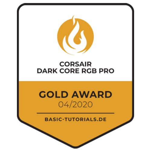 Corsair, USB, Dark Core RGB PRO SE kabellose Gaming-Maus mit kabelloser Qi-Aufladefunktion (18K DPI Sensor, Acht Programmierbare Tasten, Dynamische iCUE RGB-Hintergrundbeleuchtung) schwarz