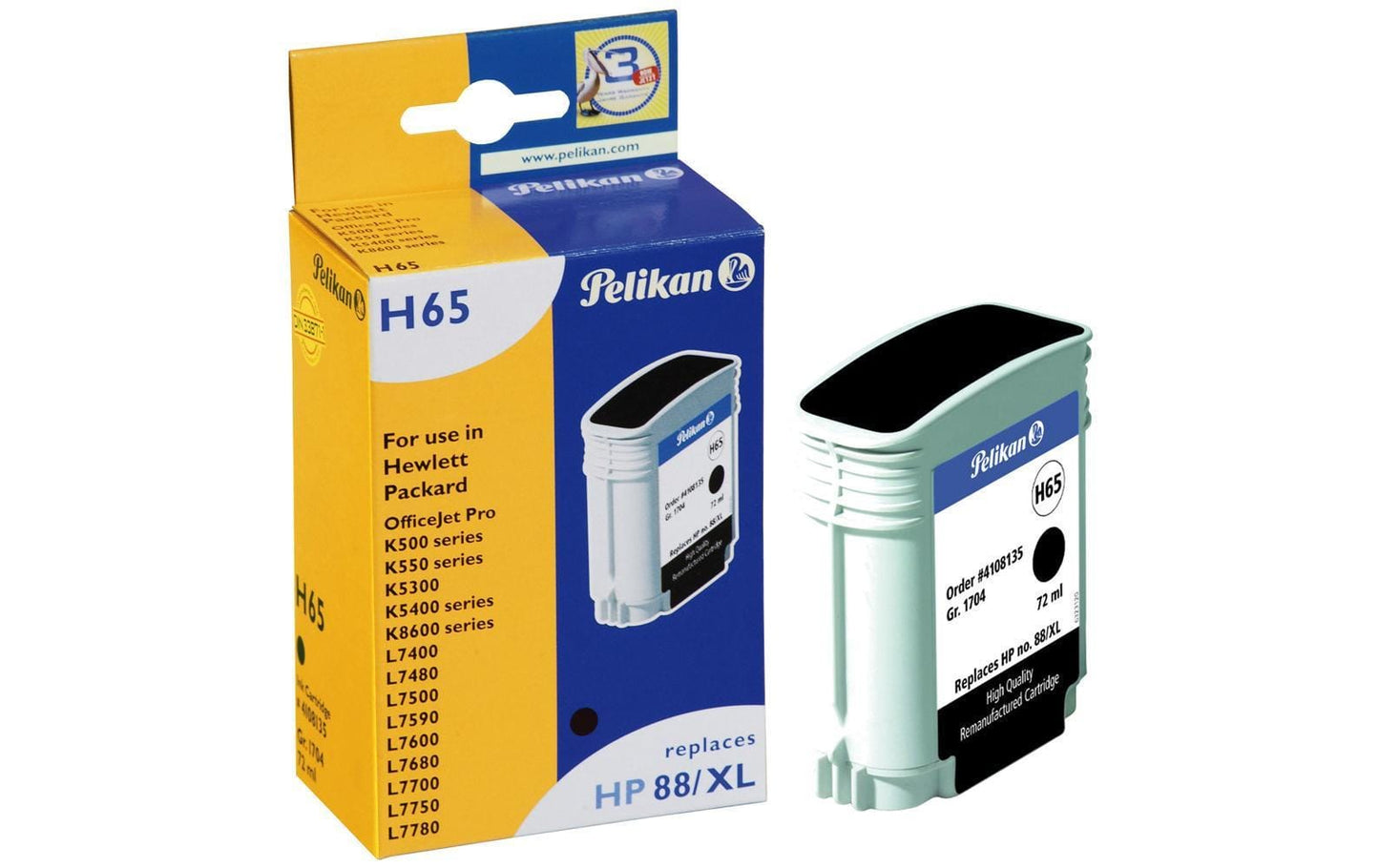Pelikan Tinte HP Nr. 88XL (C9396AE) Black - wirbe-welt.shop