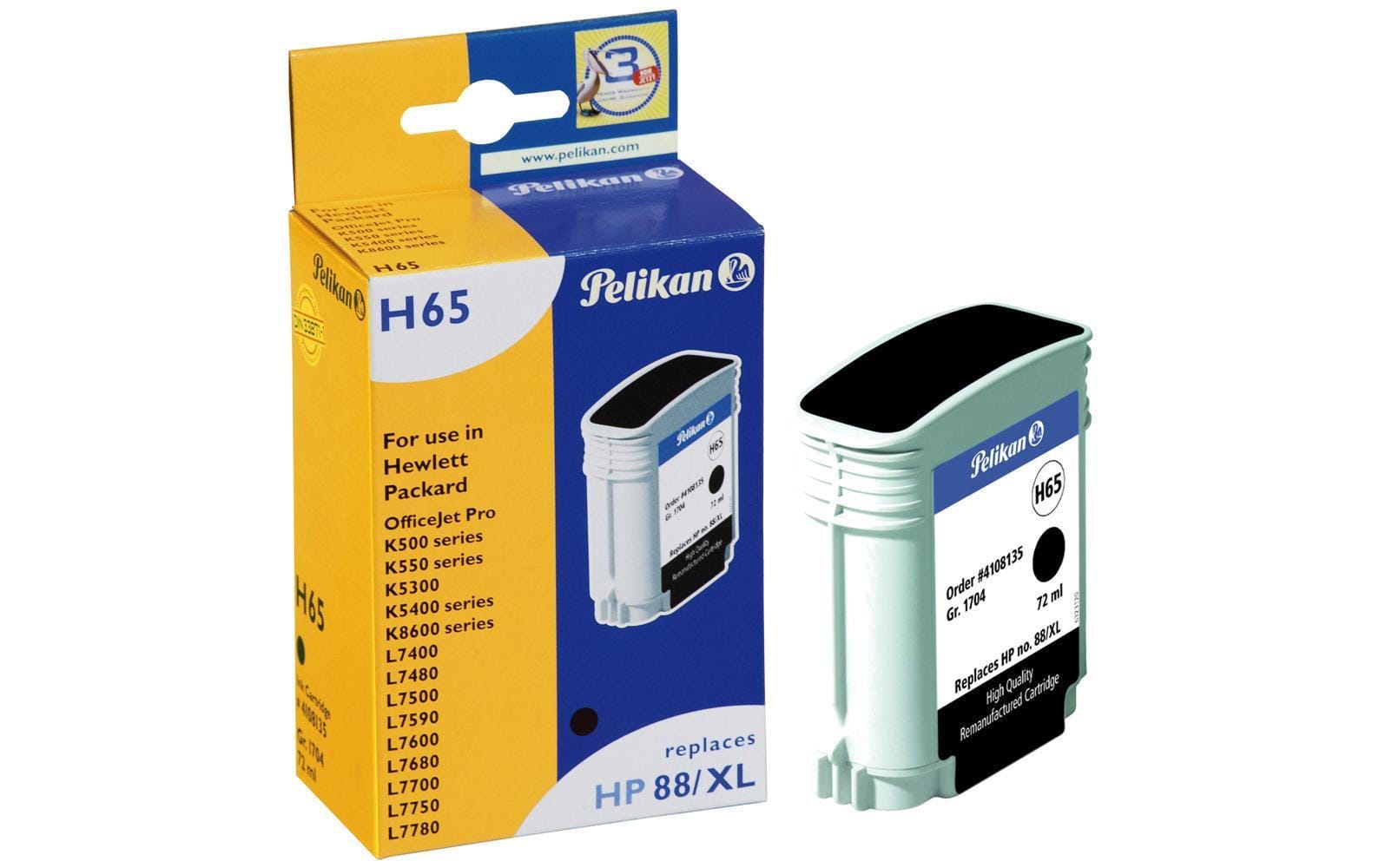 Pelikan Tinte HP Nr. 88XL (C9396AE) Black - wirbe-welt.shop