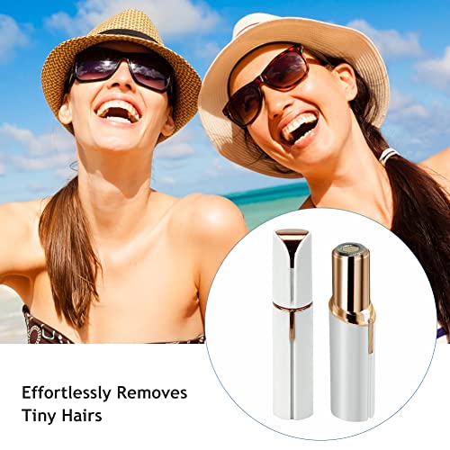 Gesichtshaarentferner für Frauen, Augenbrauen Trimmer, 2 in 1 Augenbrauen Trimmer und Gesichtsrasierer, Schmerzfreie Augenbrauen Epilierer, für Körper Gesichtshaare Lippen Kinn, Ohne Batterie