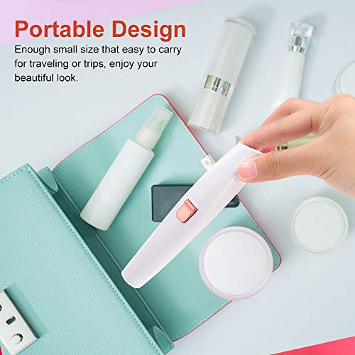 Augenbrauen Rasier, 2 in1 Gesichtshaarentferner Damen, USB Augenbrauen Trimmer, elektrischer Gesichtsepilierer Augenbrauentrimmer, eingebautem LED-Licht, USB Wiederaufladbar