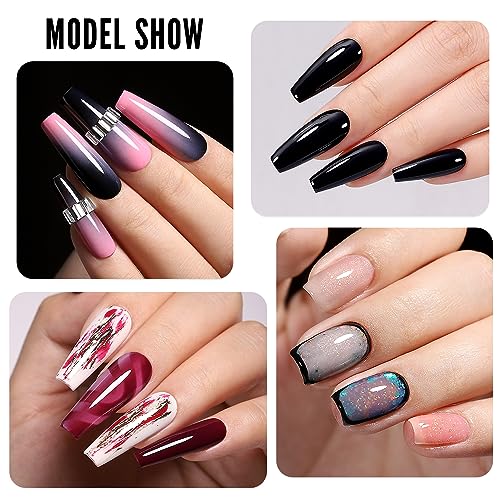 YOKEFELLLOW UV Gel Nagellack Set, 6PCS 10ml Gellack Nude Rosa Set,Semi Permanent Gel Nägel,Soak Off LED Kunst Maniküre Salon