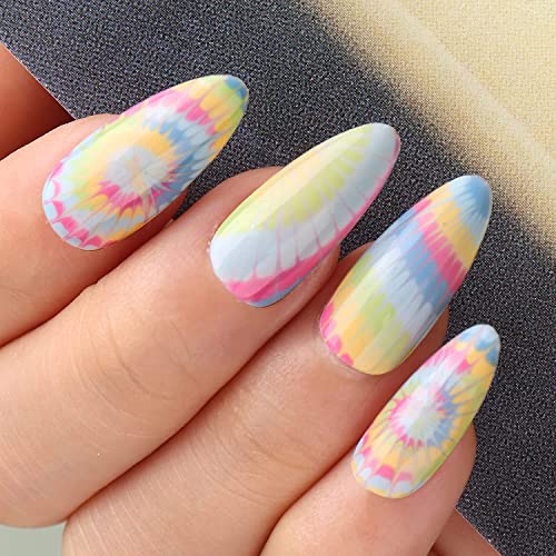 BTArtbox 500 Stück Mandel Tips für Nägel Mittel Full Cover Almond Nail Tips für Gelnägel Klare Acryl Nageltips Mandelform Künstliche Fingernägel mit Box, für Nagelstudios und DIY-Nagelkunst, 10 Größen