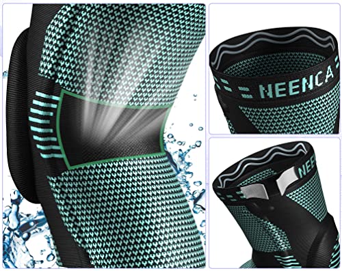 NEENCA Kniestütze, Komprimierte Kniebandage mit Patella Gel Pads & Feder Seitenstabilisatoren, Medizinischer Knieschützer für Laufen, Meniskusriss, Arthritis, Gelenkschmerzlinderung, ACL, Erholung