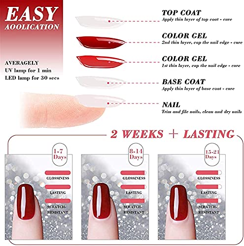 Tormay 39 Stück UV Farbgel, Nagellack Set, UV Lack Soak Off Gel Nail Polish für Nagel Design, Kunst Farbgel Nagelgel Set
