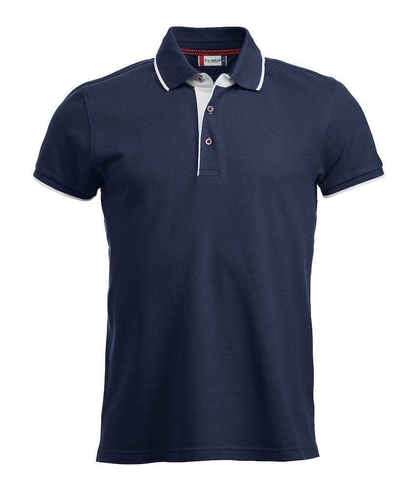 Clique Herren Poloshirt 'Seattle' mit Kontrastelementen - wirbe-welt.shop