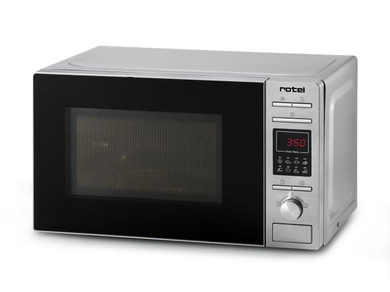 Rotel Mikrowelle mit Grill 20 l Silber | werbe-welt