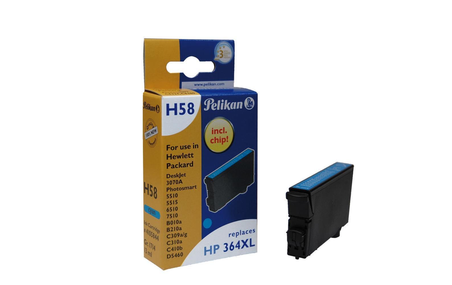 Pelikan Tinte HP Nr. 364XL (CB323EE) Cyan - wirbe-welt.shop