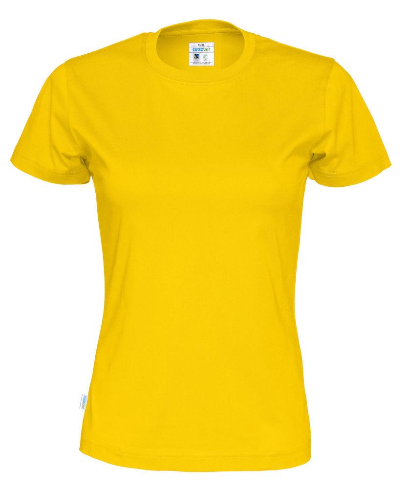 Cottover Damen T-Shirt mit Rundhals in trendigen Farben - wirbe-welt.shop